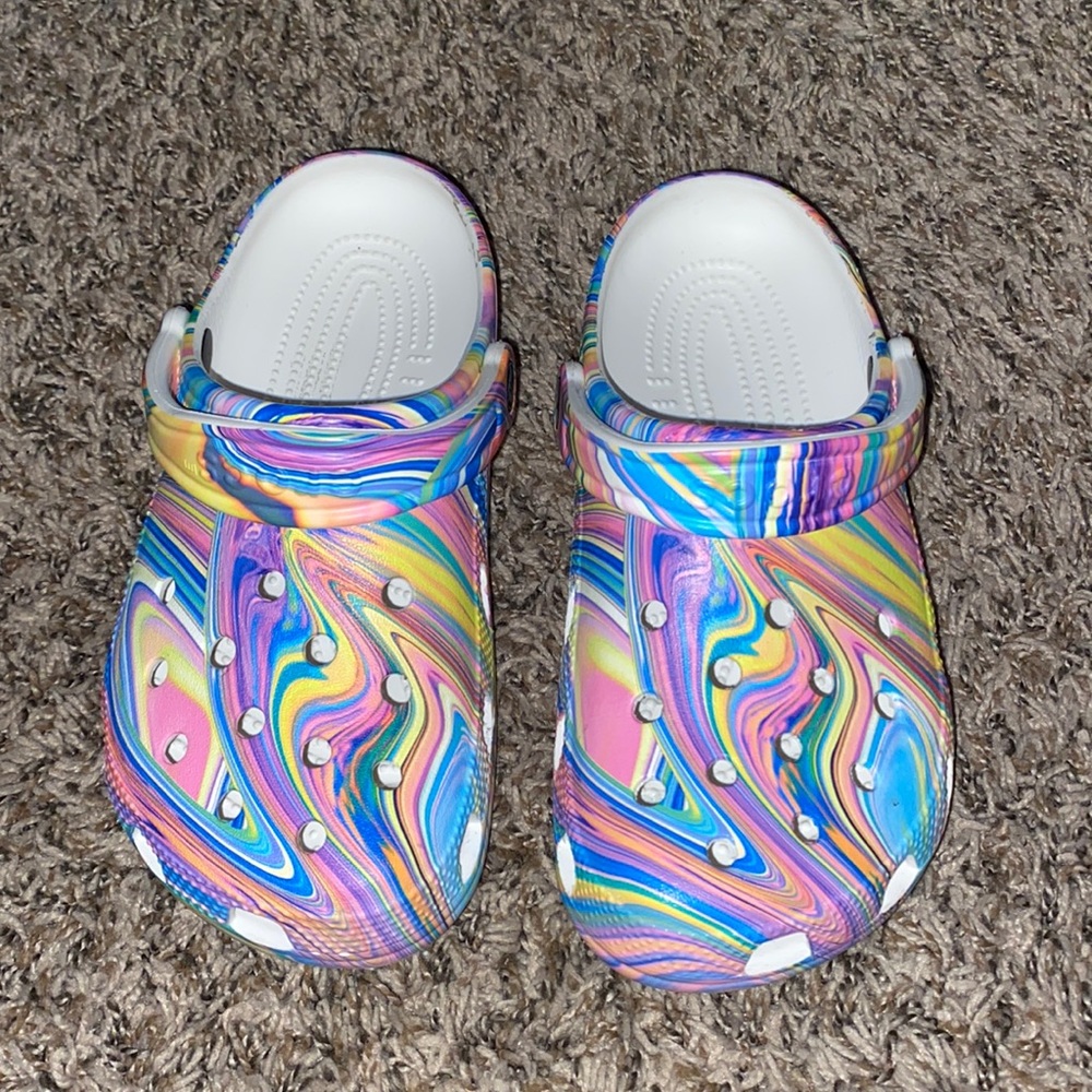 Authentic Multi Colored Crocs